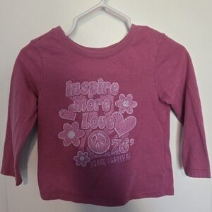 Garanimals Pink Long Sleeve Tee with Graphic Design